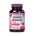 Bluebonnet Nutrition Earth Sweet Melatonin 1 מ"ג מהיר ניתוק לילה מהיר תמיכה בשינה מנוחה - Sleep Aid - Gluten-Free, Vegan - Flavor - Chewable Tablets Raspberry