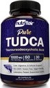 AcFlair Pure TUDCA 1000 מ"ג - Premium Turoursodeoxycholic Acid Bile Salts, Detox & ניקויse, non-GMO, Gluten-Free. Liver, Kidney & Gallbladder תמיכה נעשה בארה"ב, 60 קפסולות