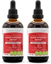 סודות השבט - Blood Pressure Secret, Healthy Circulation פורמולה, התוספת של צמחים יורדת מפלט נוזלי ללא אלכוהול (2x4 oz).