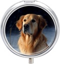 Golden Retriever Pill Case 3 השוואה בין היתר ל- Portable Pill Box Daily Pill Productionser for Pocket Purse Daily Medicine Container to Hold Vietnams Fish Oil Travel Gifts