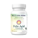 Dr. Clark Folic Acid (Vitamin B9) תוסף 1 מ"ג, 100 Cloatin קפסולות, ויטמין B חיוני לבריאות יומית