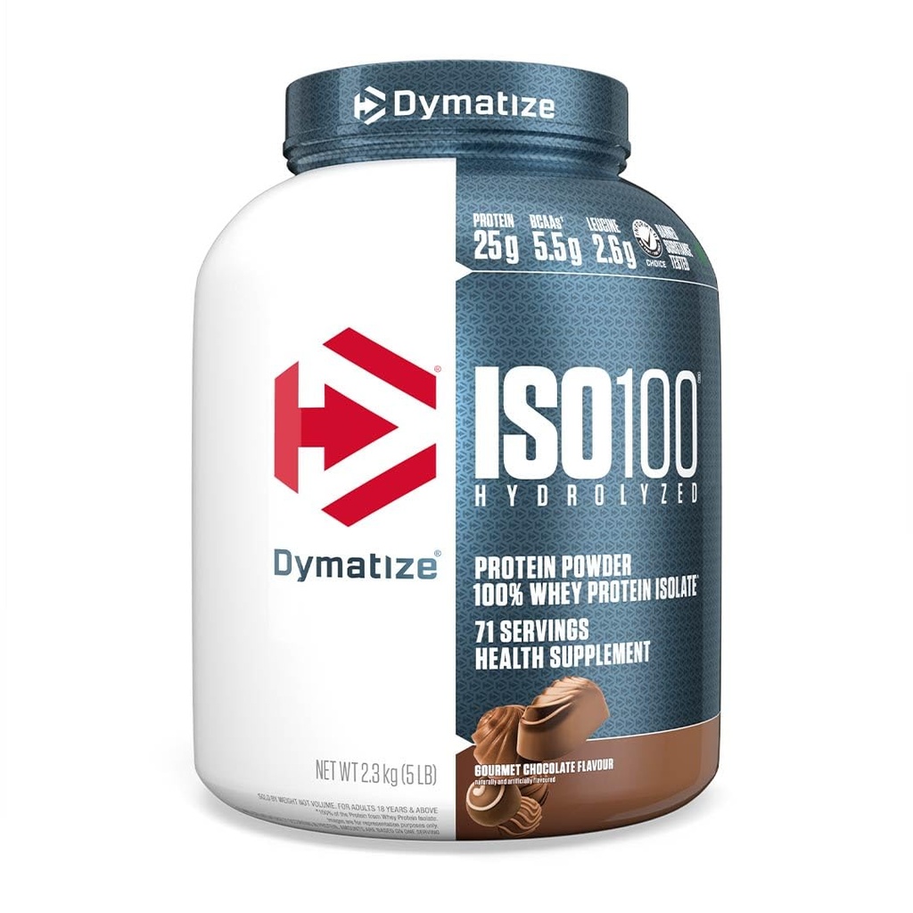 דיאטה ISO 100, אבקת חלבון Whey, שוקולד Gourmet, 5 פאונד