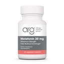 Allergy Research Group Melatonin 20 מ"ג - מלטונין טהור, כוח נוסף למבוגרים, Sleep Aid, High Dose, Vegetarian כמוסות - 60 Count Count