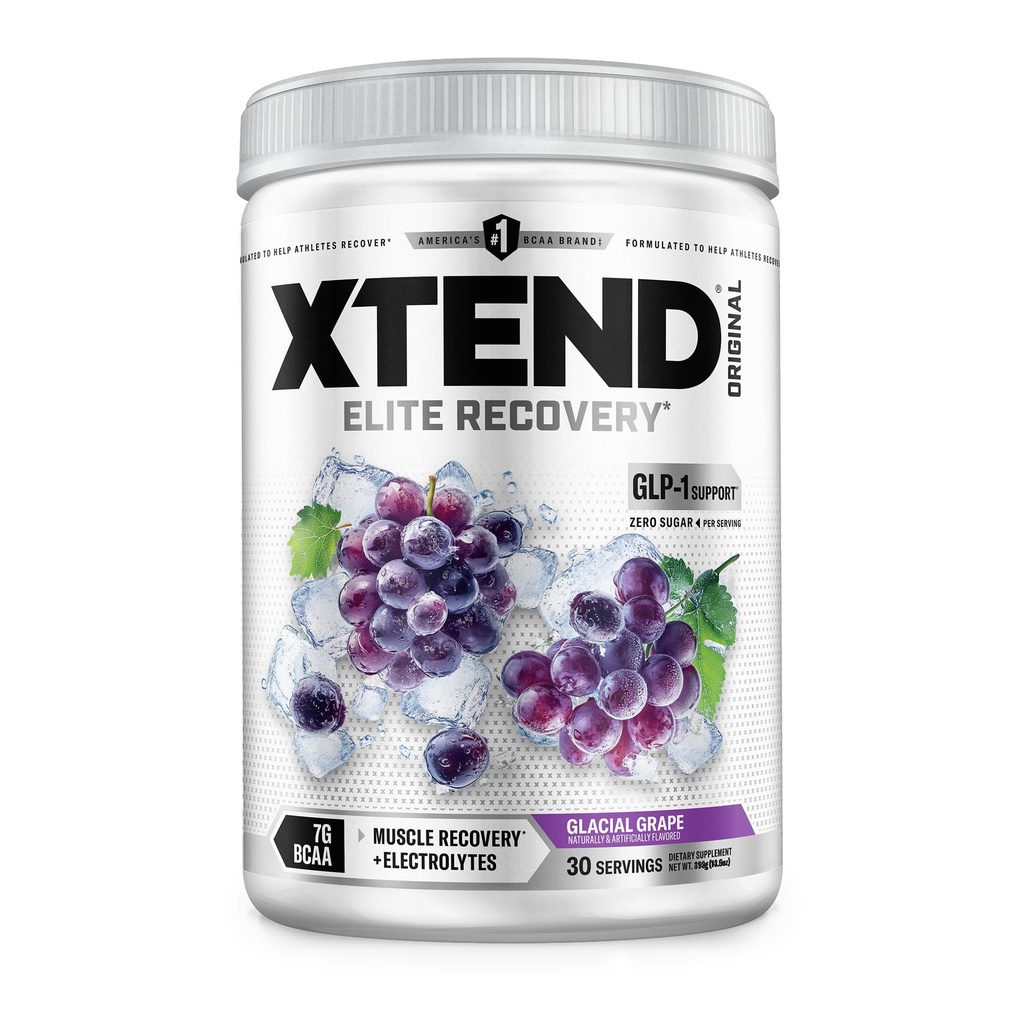Xtend XTEND המקורי אבקת BCAA 7g BCAA ו 2.5g L-Glutamine, סוכר חינם פוסט עבודה ללא טיפול שריר התאוששות עם Amino Acids עבור גברים ונשים, 30 משרתים