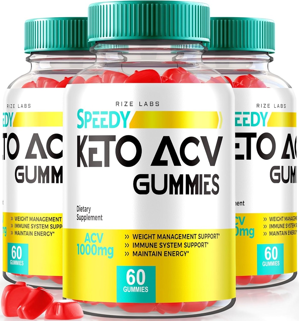 המעבדות - Speedy Extreme Keto Plus ACV Gummy עבור אובדן משקל מתקדם עם Apple Cider Vinegar 2000 מ"ג תוסף (180 חניכיים)