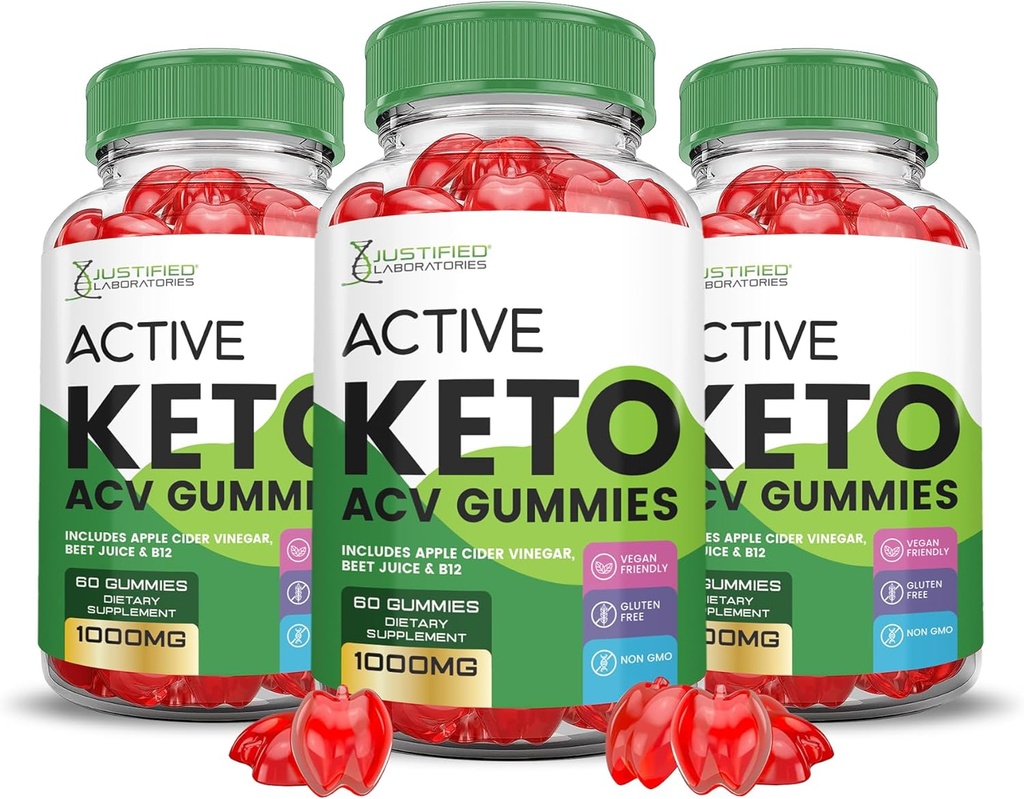 (חבילה) Active Keto ACV Gummies מתקדם פורמולה 1000MG ActiveKeto Ketomies Apple Cider Vinegar פורמולה עם אבקת מיץ Pomegranate B12 טבעוני non GMO 180 מסטיקמי