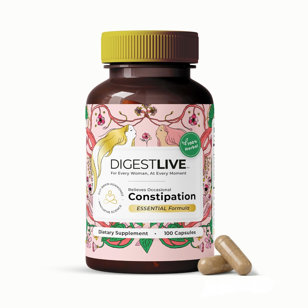 Laxative, Constipation Relief for Women - Stoolener - 100% טבעי - 100 קפסולות - נקבה קולון ניקוי, Detox - Gas and Bloating Relief - טבעוני, גלטן ו- GMO חינם