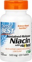 Doctor's Best Niacin Extended ישוחרר, 500 מ"ג, 120 Count