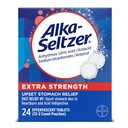 Alka-Seltzer תוספת חיזוק הלבבורן הקלה Effervescent Antacid Tablet, מהיר Indigestion הקלה, 24 Cttt