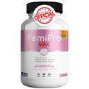 FemiPro MAX Women's Urinary Support Supplement, 60 קפסולות, תוספת כוח שליטה עם Cranberry, Hibiscus, Dandelion, Vegan, Gluten Free (1)