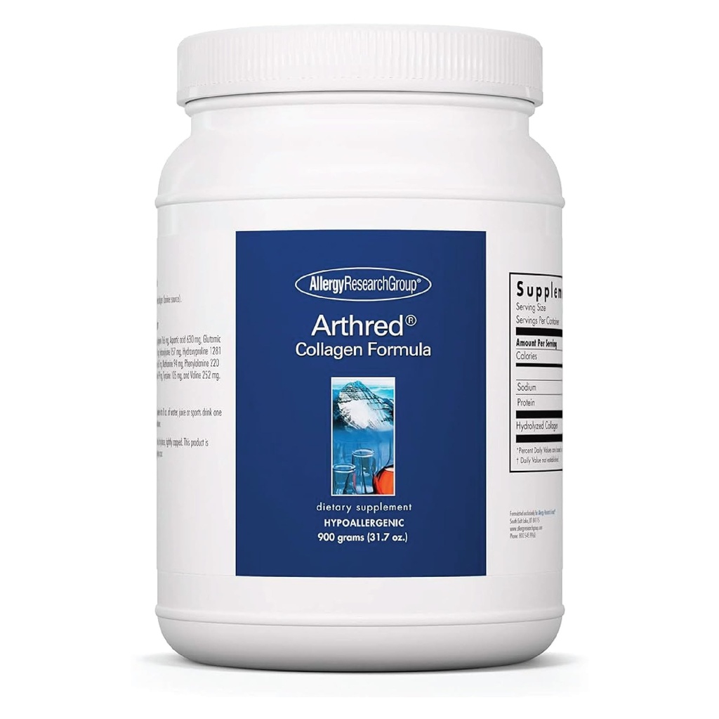Allergy Research Group קולג'ן אבקה לגברים ונשים - Collagen Peptides, Arthred Supplement, Bovine Sourced, Arthred אבקת, Collagen Formula, hydrolyzed Collagen - 31.7 Oz Oz