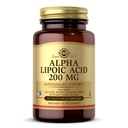 Solgar Alpha Lipoic Acid 200 מ"ג, 50 קפסולות ירקות - תמיכה אנטי-חמצן - מסייע לשחזר את Glutathione, ויטמין C & E, CoQ-10 - Non-GMO, טבעוני, Gluten חינם, חלב, חינם, כשר - 50 משרתים