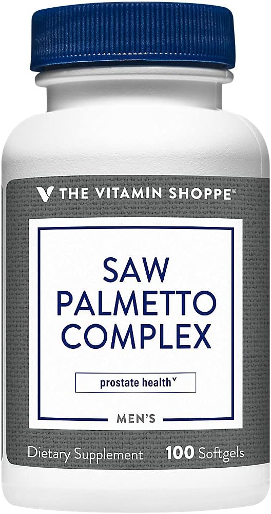 Saw Palmetto Complex 160mg - תוספת לבריאות הערמונית, Easy to Swallow Softgels (100 Softgels)