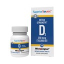 ויטמין D3 10000 IU, Quick Dissolve MicroLingual Tablet, 100 Count, מסייע לקדם עצמות חזקות ושיניים, תמיכה במזל, עוזר לשמור על תפקוד שרירים בריא, Non-GMO