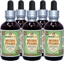 Muira Puama (Ptychopetalum Olacoides) Glycerite, אורגני אלכוהול חינם לחלץ (שם ברזיל: HerbalTerra, המיוצר גאה בארה"ב) 5x2 fl.oz (5x60 מ"ל)