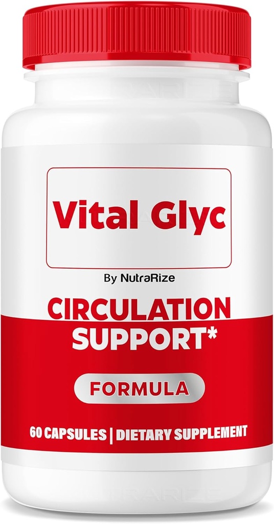 Vital Glyc כמוסות - פורמולה תמיכה דם רשמית, Vital Glyc Blood Vessel ניקויer, Vital Glyc Glyco Optimizer Pills, תומך בסך הכל בריאות ובריאות, Vital Glyc אבקת (60 קפסולות)