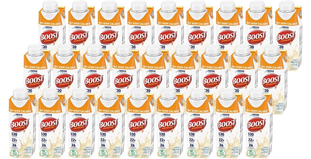 שתיית מזון גבוהה מאוד, מאוד וניל, 8 Ounce Box, Pack של 27