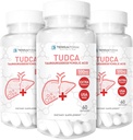 (3 Pack) Terraform Pure TUDCA (Tauroursodeoxycholic Acid) - 500 מ"ג פרבור - תמיכה טהורה לבריאות - 60 קפסולות
