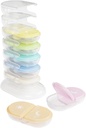EZY DOSE Weekly (7-Day) AM/PM Pill Organer Tower, Dispenser תרופות , Portable Travel Pill Box with Morning & Evening השוואתיות, Easy-to-Use Daily Storage Case, Rainbow