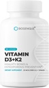 ויטמין D3+K2, Naturals ויטמין D3 25 mcg 1000 I.U ווויטמין k2 כמו MK-7 120 mcg - מקדם את הלב, עצמות ושיניים בריאות - 90 Nature Made כמוסות - non-GMO