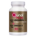 Qunol Plus Ubiquinol CoQ10 100 מ"ג עם אומגה 3 שמן דגים 250 מ"ג, תוספת כוח אנטי חמצון תוספת תוסף, 90 ספירה