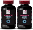 תמיכה בעין - VISION SUPPLEMENT - מיקוד, מראה מבריק, תמונות שארפ, יתרון פוקוס, עין חדות, חזון קריסטל, עדשות ברורות,  Sight חד, Clear View 2 בקבוקי 120 קפסולות