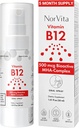 ויטמין B12 Spray 500 mcg (150 משרתים) - תרכובת Quick Absorption MHA (Methylcobalamin, hydroxycobalamin, Adenosylcobalamin) - טבעוני, non-GMO, נוזל B12 נוזל תוסף