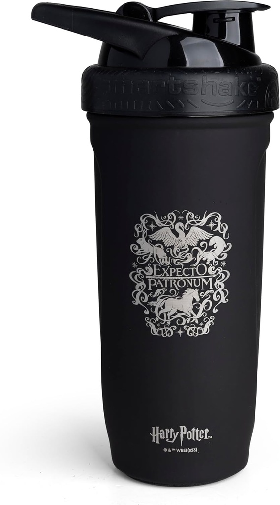 Smartshake Reforce Stainless Steel Harry Potter Expecto Patronum Style Shaker (900 ML/30oz) | Light Weight Resistance Sports Shaker Bottle with a Soft Lid