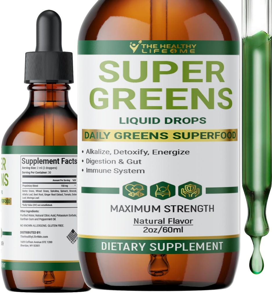Super Greens Drops | Powerful Antioxidants