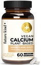 תוספי מזון טבעונים עתידיים - Calcium Magnesium מבוסס צמחים שמקורם באיסלנד עבור שיניים ועצמות תמיכה (60 קפסולות)