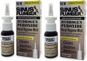 Sinus Plumber Hydrogen Peroxide Nasal Spray 2 Pack - נויטרליזציה חלקיקים באוויר עבור Nasal Hygiene ו Immune Cold Defense