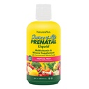 Natures Plus Source of Life Prenatal נוזל, פירות טרופיים - 30 fl oz - Multivitamin & מינרלים תוספת - תמיכה תזונתית במהלך ההריון - Gluten Free, Vegetarian - 30 משרתים