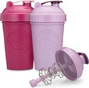 GOMOYO 20Ounce Shaker Bottle with Action-Rod Mixer | Shaker Cups withמוטיבציה: חלבונים שאקרבק הוא BPA חינם ו-Dishwasher Safe