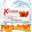 Krampade המקורי 2K - 2000 מ"ג Potassium Electrolyte אבקת שתיה לערבב | Cramp הקלה - הידרציה - ביצועים מוגברים | כתום - 20 Single Service Packets