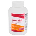 LEADER Prenatal Multivitamin עם 800mcg Folic Acid & Essential חומרים מזינים עבור הריון בריא ופיתוח עוברי, DHA, ויטמין עתיר גבוה עבור מצפה אמהות, תמיכה יומית, 365 Caplets