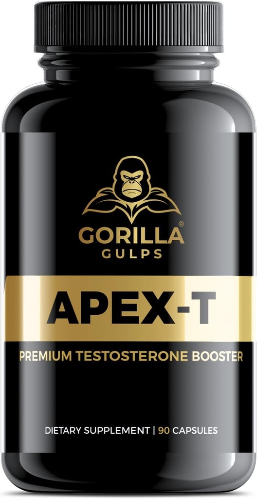 גורילה גולפסים | Apex-T | Premium Booster | Testofen® Fenugreek, LJ100® Tongkat Ali | פרובסטנטי | Max Strength Male Enhancement Formula | 90 קפסולות