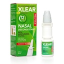 Xlear 12-Hour Nasal Decongestant Spray, Natural Saline Nasal Spray with Xylitol ו Oxymetazoline, Instant Sinus Stress and Comestion Relief for Kids and Adults oz (Pack of 1)