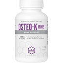 NBI Osteo-Kעצמות תמיכה - Mini | ויטמין D & K Complex עם תוסף Calcium Citrate | 45 מ"ג ויטמין K2 (MK4) עבור בריאות העצם חזקה ותפקוד | 120ct Veggie כמוסות