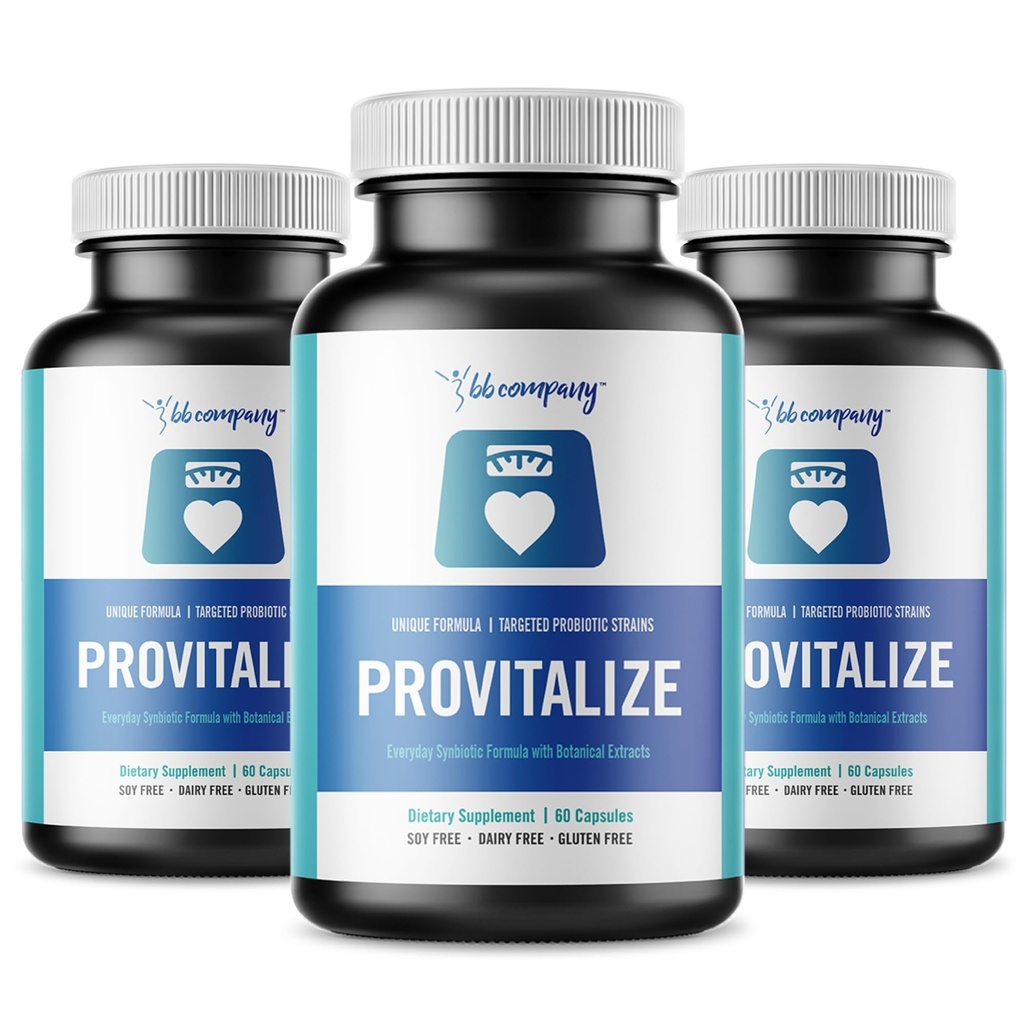 חברת BB Provitalize | Womens Probiotic, Menopause | תמיכה משותפת, Sexy Midsection Curves, Digestive Health, Menopause Bloat | Turmeric Curcumin Moringa | Packaging Vary 3 Pack
