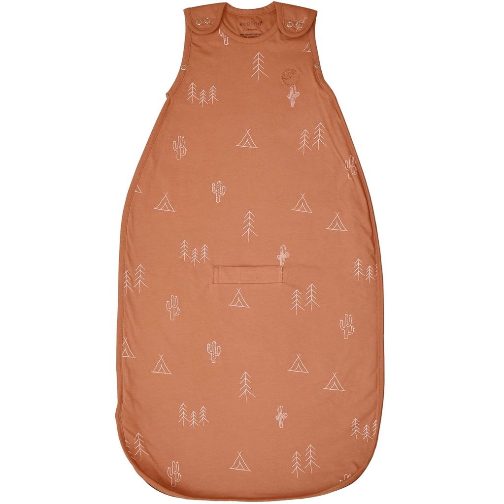Elino אורגני כותנה Baby Sleep Sack - 2Way Zipper Baby Wearable Blanket - תינוקות to Toddler Sleep Bag Sack - 2 חודשים - 2 שנים
