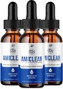 Amiclear Drops בריאים פורמולה - תוספת תוספת תוספי מזון טיפות - תוספת כוח Amiclear נוזל טיפות, Grape Seed, Amiclear טיפות ביקורות (3 Pack - 180 ML)
