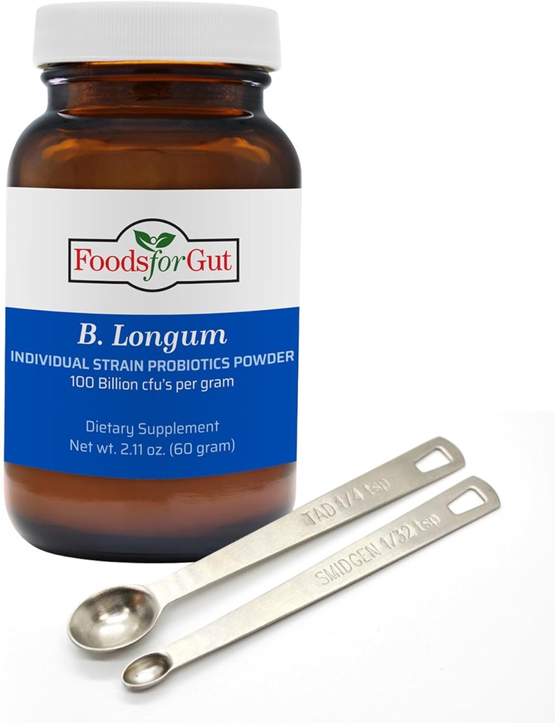 Bifidobacterium Longum Probiotic אבקה 100 מיליארד cfu's | Made in USA | No Additives | Direct from היצרן | No Third-Party Storage | Immune Support