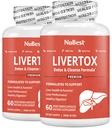 LiverTox - Advanced Liver Detox & ניקוי פורמולה - Herbal Liver Support with Milk Thistle, Turmeric, Artichoke, Dandelion, Beet & Zinc Helps Liver Function & Digest