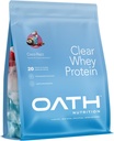 Oath Nutrition Clear Whey Isolate אבקת חלבון, Coco Razz, 20 גרם חלבון מלא לשרת, לא תוספת סוכר, Grass-Fed, 18 משרתים