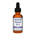 Nutrasal Micro D3 ויטמין D-3 Drops - High Concentrate (2 מיליון IU) ויטמין D3 עם ננו טכנולוגיה ועד 10X More Absorption 1 oz (30 מ"ל)