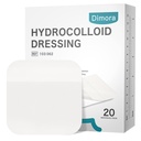 Dimp 20 Pack hydrocolloid Wound Dressing, Ultra Thin 4 " x 4" להקות פטך גדולות עם עצמי-Adhesive