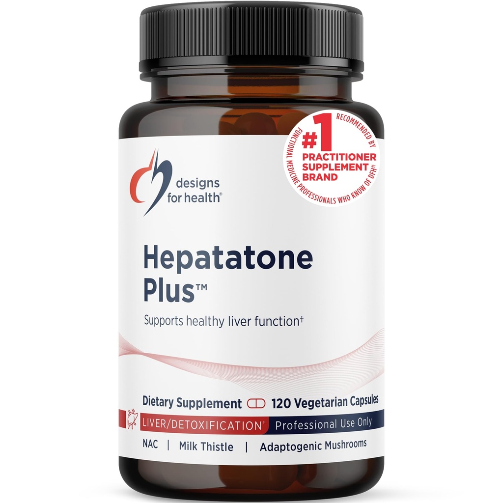 עיצובים עבור קפסולות תמיכה בריאות Liver - Hepatatone Plus עם Milk Thistle, NAC, Schisandra - Mushroom Extracts for Cleanse + Immune Support - Liver Detox תוספת לגברים + נשים (120 קפסולות)