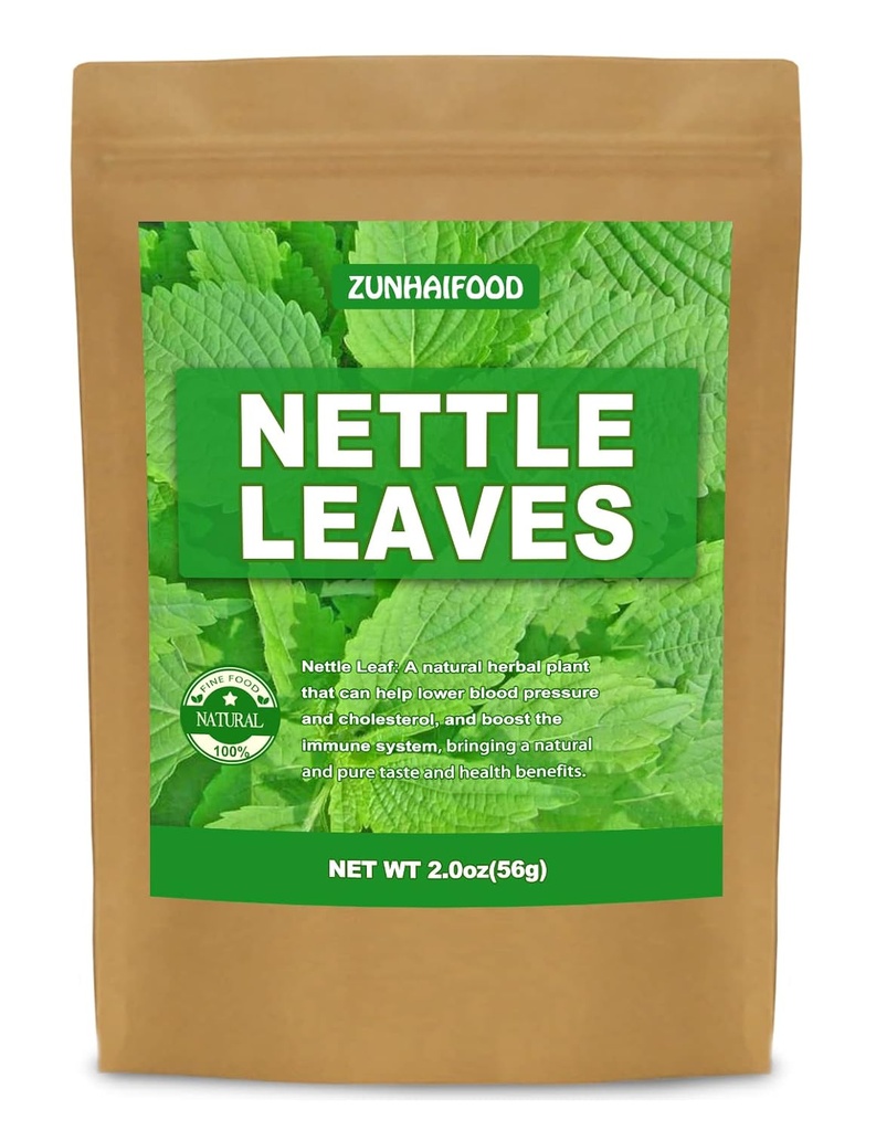 Premium Whole Nettle Leaves, Natural Nettle Leaf, 2.0 oz(56g), Pack of 1,100 Pure, No Gmo, No Addtives