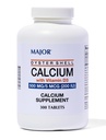 Major Oyster Shell Calcium עם ויטמין D3 500 מ"ג / 5 mcg (200 IU) - תוספת יומית Calcium - 300 טבליות (1 Pack)