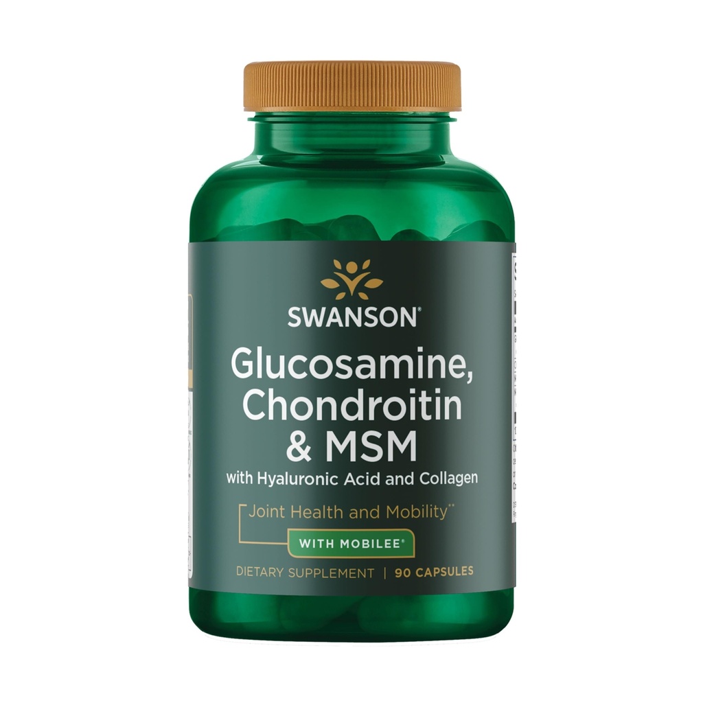 Swanson Glucosamine Chondroitin & גב 'm עם Hyal-Joint 90 קפסולות